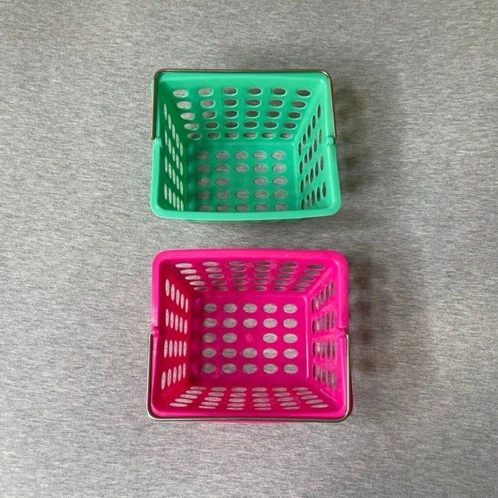 Room 2 Room Plastic Organizing Bins with Handles 2 PCS. Set
